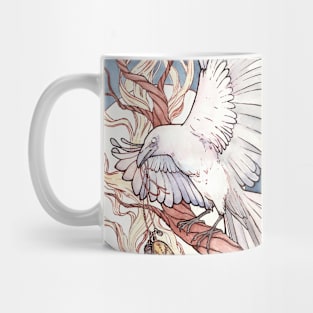 White Raven Mug